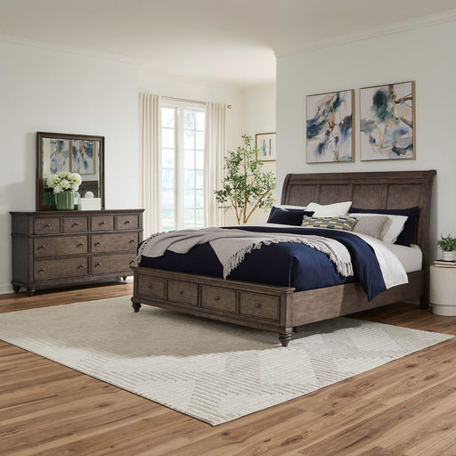 Twin Lakes Queen Storage Bed, Dresser & Mirror image