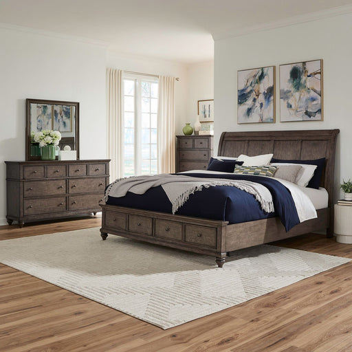 Twin Lakes Queen Storage Bed, Dresser & Mirror, Chest image