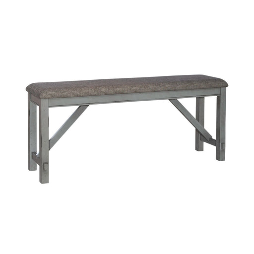 Newport Counter Height Dining Bench in Smokey Grey - homePLUS (Binghamton, NY)