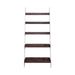 Farmhouse Leaning Bookcase in White/Oak image