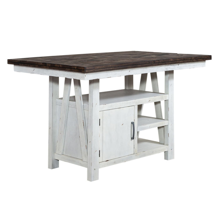 Farmhouse 5 Piece Gathering Table Set image