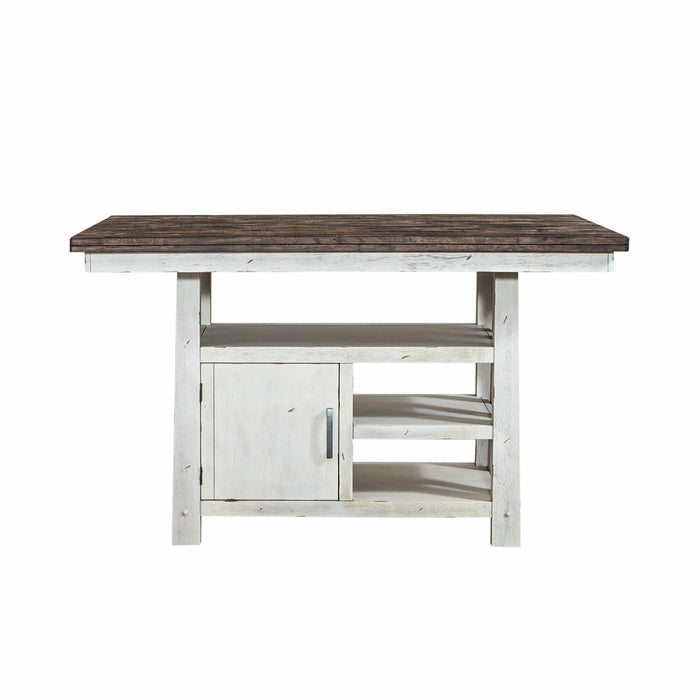 Farmhouse Gathering Table in White/Oak image
