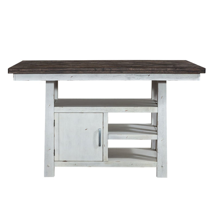 Farmhouse Gathering Table in White/Oak - homePLUS (Binghamton, NY)
