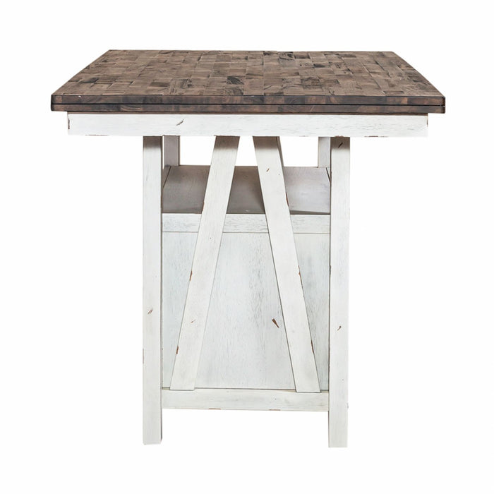 Farmhouse Gathering Table in White/Oak image