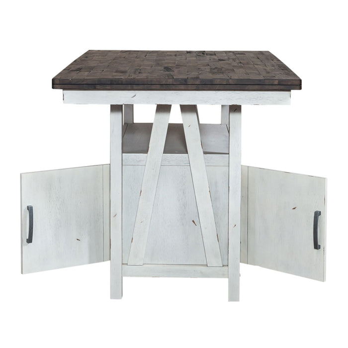 Farmhouse Gathering Table in White/Oak - homePLUS (Binghamton, NY)