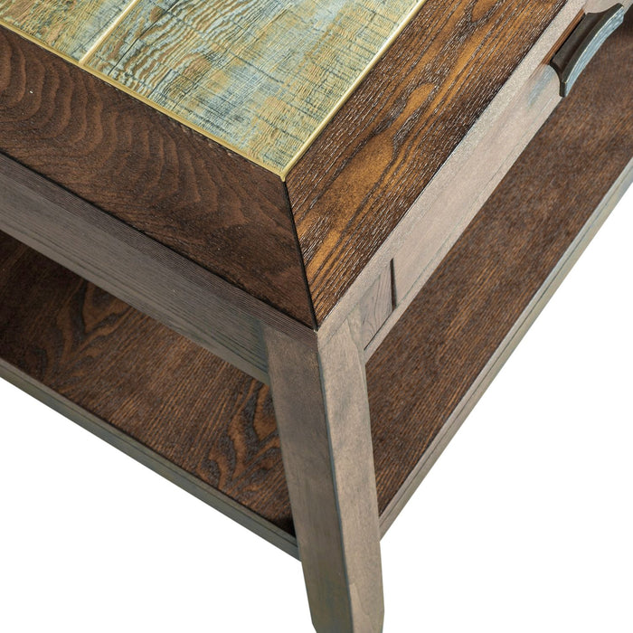 Mesa Valley End Table in Tobacco
