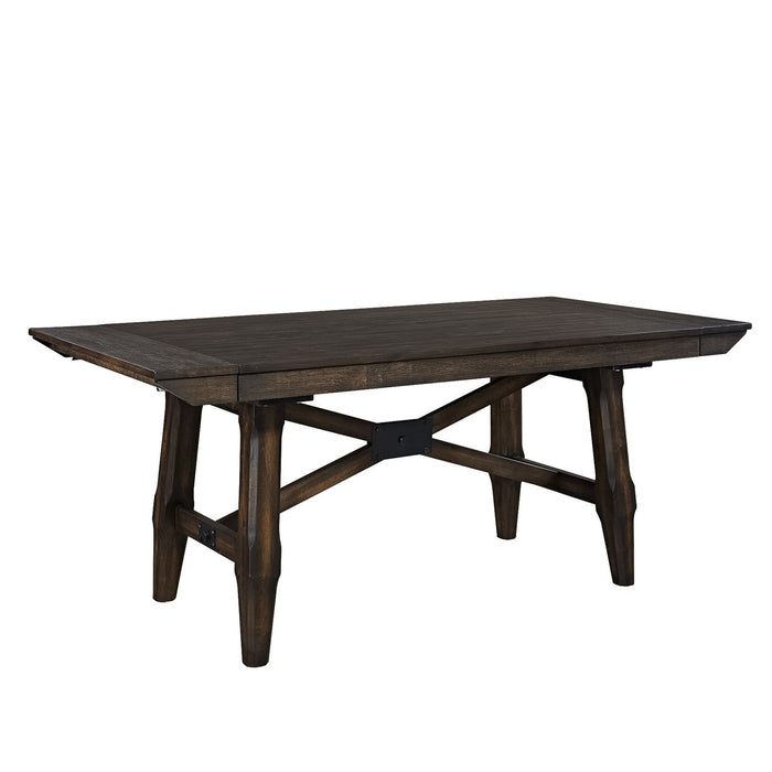 Double Bridge 5 Piece Trestle Table Set - homePLUS (Binghamton, NY)