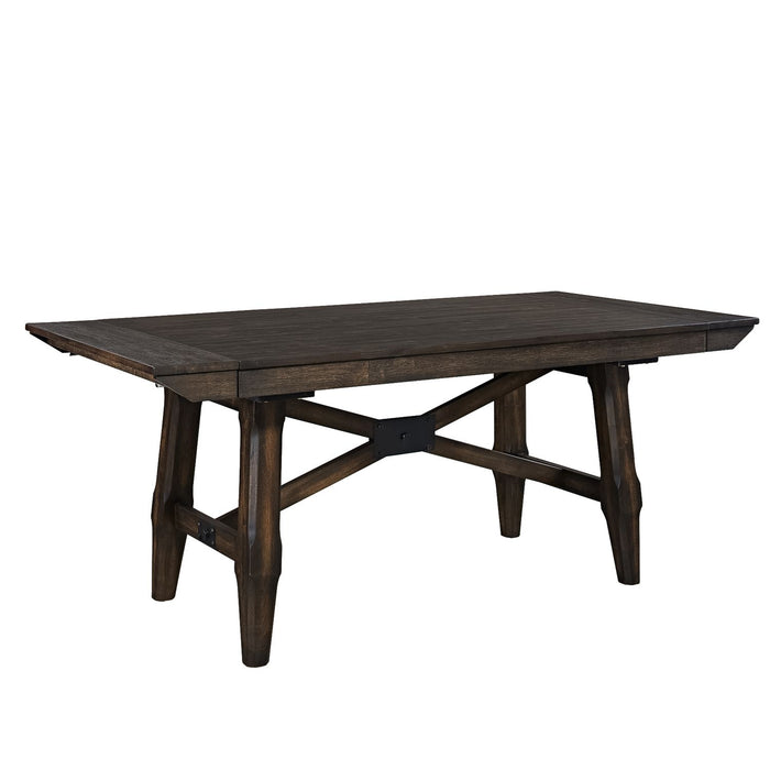 Double Bridge 7 Piece Trestle Table Set - homePLUS (Binghamton, NY)