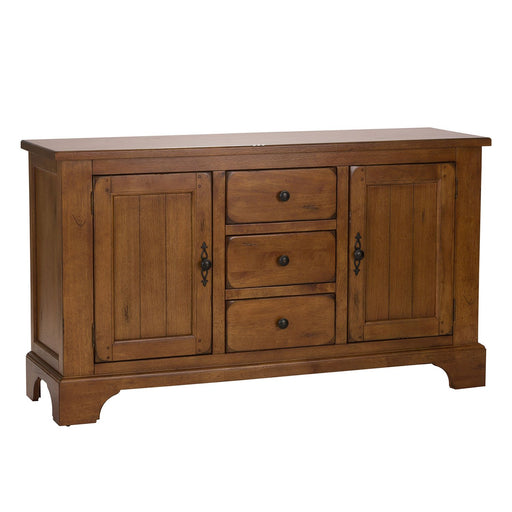 Treasures Buffet in Rustic Oak Finish - homePLUS (Binghamton, NY)