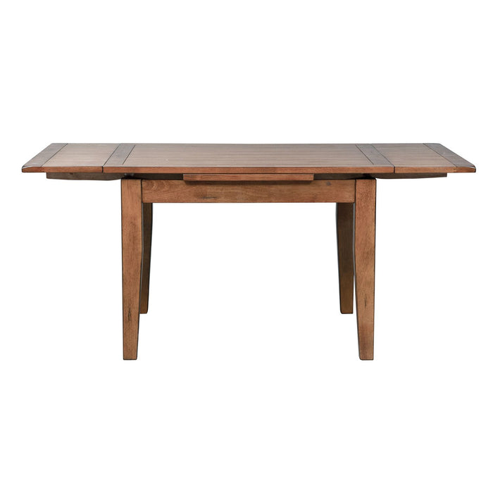 Treasures Retractable Leg Table in Rustic Oak Finish image