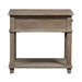 Parkland Falls End Table in Weathered Taupe image