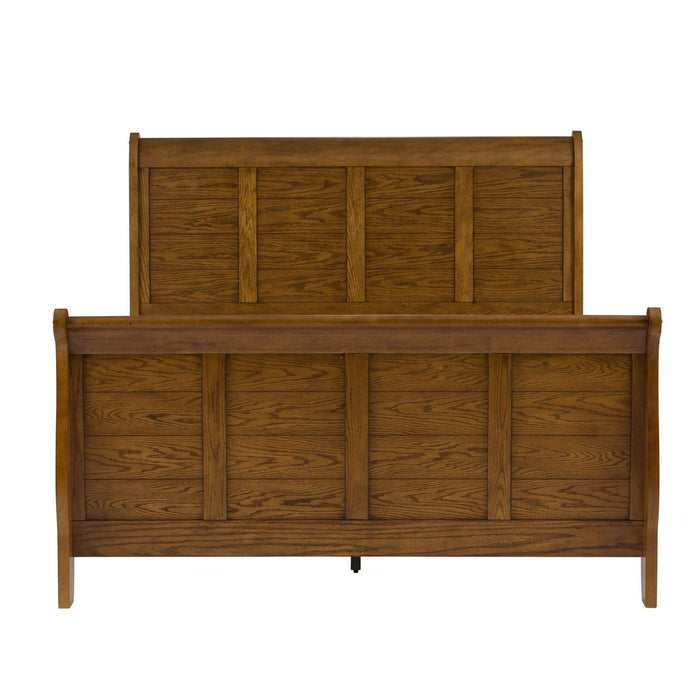 Grandpas Cabin Queen Sleigh Bed, Dresser & Mirror - homePLUS (Binghamton, NY)