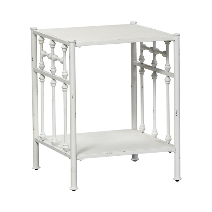 Vintage Series Open Nightstand in Antique White - homePLUS (Binghamton, NY)