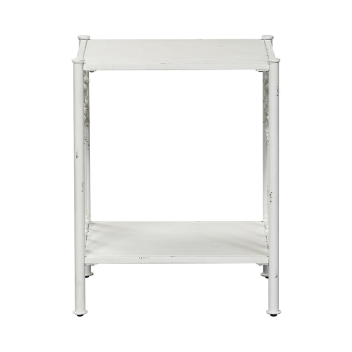 Vintage Series Open Nightstand in Antique White - homePLUS (Binghamton, NY)