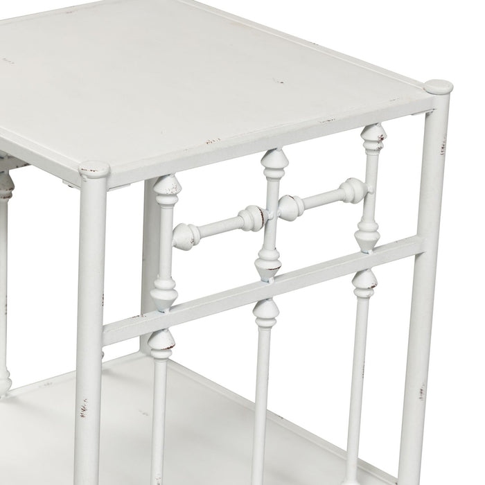 Vintage Series Open Nightstand in Antique White - homePLUS (Binghamton, NY)