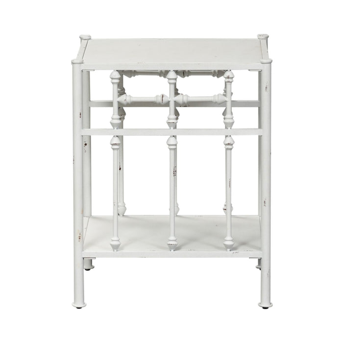 Vintage Series Open Nightstand in Antique White - homePLUS (Binghamton, NY)