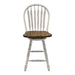 Carolina Crossing Windsor Swivel Counter Chair - White - homePLUS (Binghamton, NY)