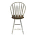 Carolina Crossing Windsor Swivel Counter Chair - White - homePLUS (Binghamton, NY)