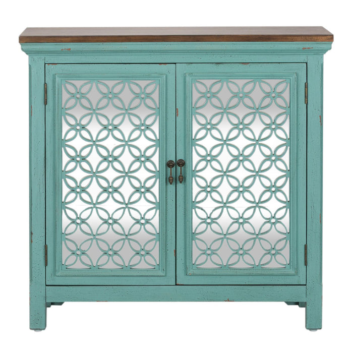 Kensington 2 Door Accent Cabinet in Turquoise - homePLUS (Binghamton, NY)