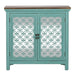 Kensington 2 Door Accent Cabinet in Turquoise - homePLUS (Binghamton, NY)