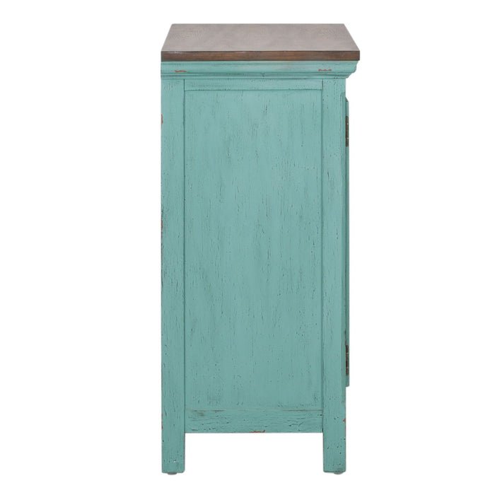 Kensington 2 Door Accent Cabinet in Turquoise - homePLUS (Binghamton, NY)