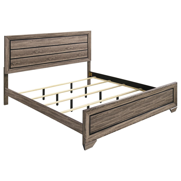 Kauffman California King, E.king, & Queen Panel Bed Washed Taupe - homePLUS (Binghamton, NY)