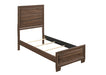 Brandon Twin Panel Bed Medium Warm Brown image