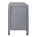 Marisol 65 Inch 3 Door Accent TV Stand in Weathered Honey and Soft Wash Gray - homePLUS (Binghamton, NY)