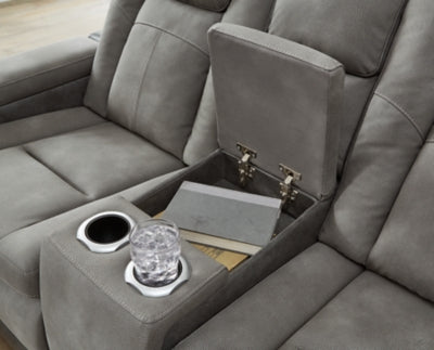 Next-Gen DuraPella Power Reclining Loveseat with Console - homePLUS (Binghamton, NY)