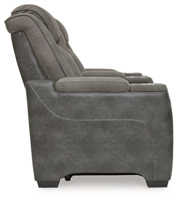 Next-Gen DuraPella Power Reclining Loveseat with Console - homePLUS (Binghamton, NY)