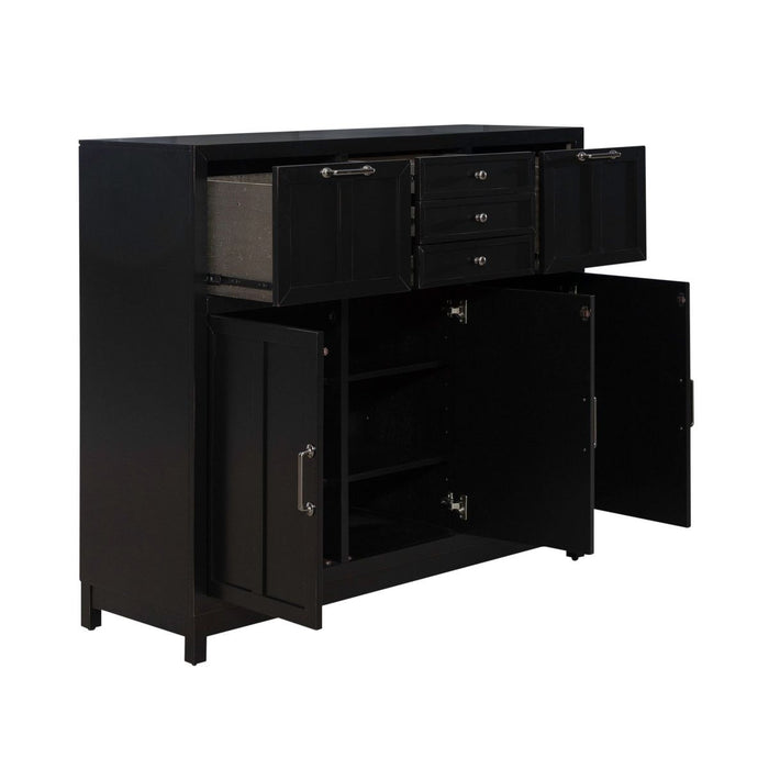 Liberty Furniture Capeside Cottage Buffet in Royal Black
