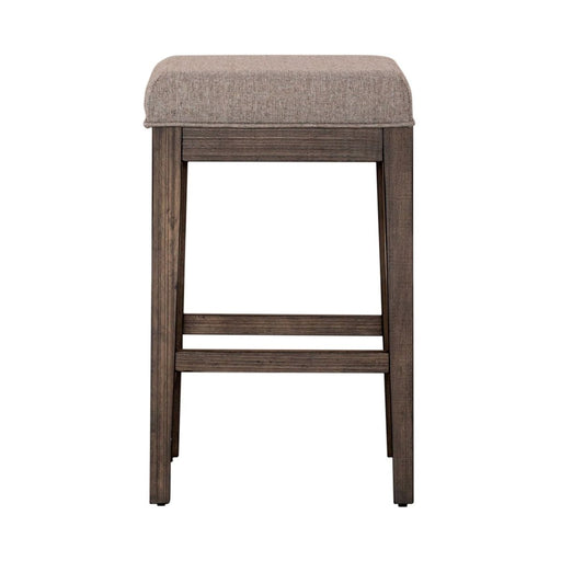 Liberty Furniture Arrowcreek Upholstered Console Stool in Weathered Stone image