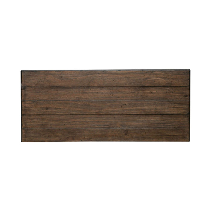 River Place 6 Drawer Chest in Riverstone White and Tobacco image