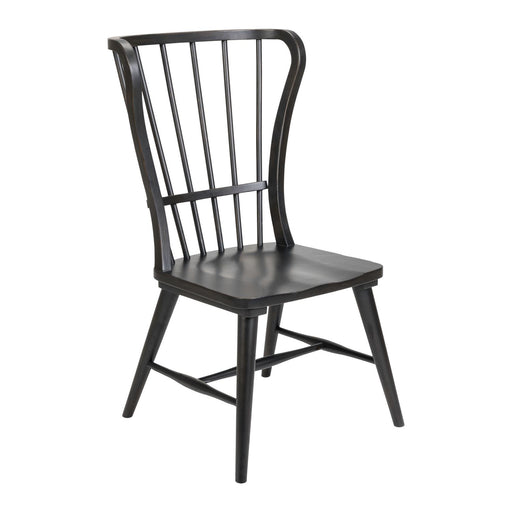 River Place Windsor Back Side Chair - Black (RTA) - homePLUS (Binghamton, NY)