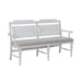 River Place Panel Back Bench in Riverstone White & Tobacco image