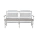River Place Panel Back Bench in Riverstone White & Tobacco image