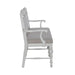 River Place Panel Back Bench in Riverstone White & Tobacco image