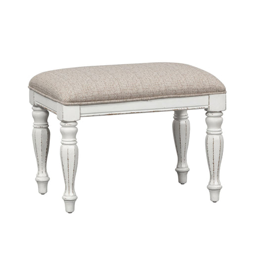 Magnolia Manor Accent Bench in Antique White - homePLUS (Binghamton, NY)