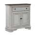 Liberty Furniture Magnolia Manor Accent Cabinet in Antique White & Weathered Bark EST SHIP TIME APPX 4 WEEKS image