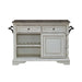 Magnolia Manor Bar Cart in Antique White & Weathered Bark EST SHIP TIME APPX 4 WEEKS - homePLUS (Binghamton, NY)