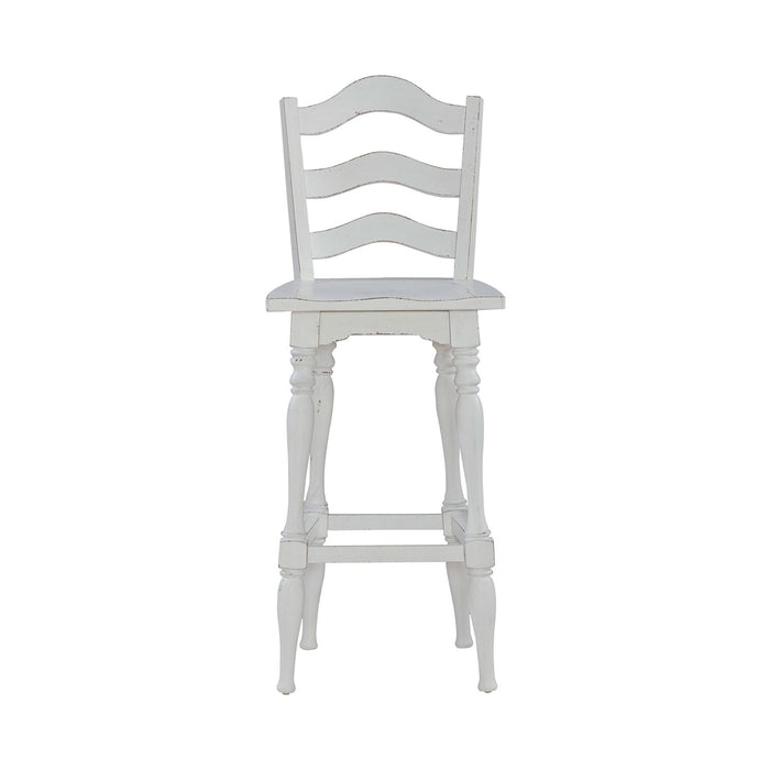 Magnolia Manor Ladderback Swivel Bar Stool image
