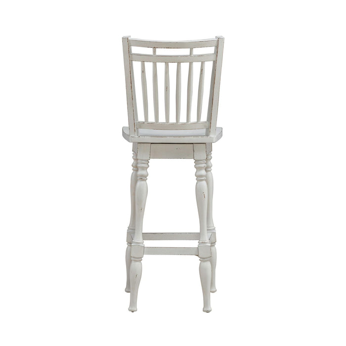 Magnolia Manor Spindle Back Swivel Bar Stool image