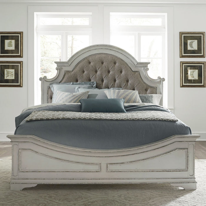 Magnolia Manor Uph Bed, Dresser & Mirror, Chest image