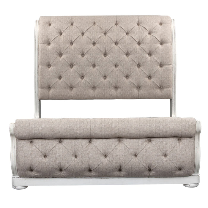 Magnolia Manor Uph Sleigh Bed, Dresser & Mirror image