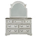 Magnolia Manor Uph Sleigh Bed, Dresser & Mirror image
