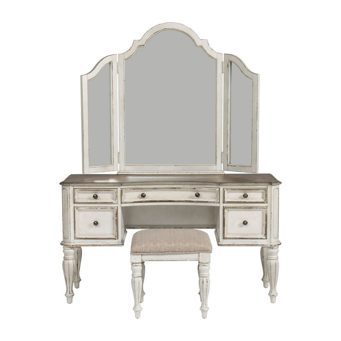 Liberty Magnolia Manor 3 Piece Vanity Set in Antique White 244-BR-VN image