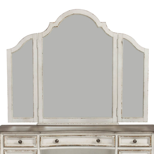 Magnolia Manor Vanity Mirror in Antique White - homePLUS (Binghamton, NY)