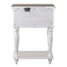 Magnolia Manor Leg Nightstand in Antique White - homePLUS (Binghamton, NY)