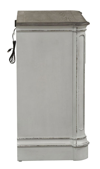 Liberty Magnolia Manor 3 Drawer Bedside Chest in Antique White