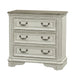 Magnolia Manor 3 Drawer Bedside Chest in Antique White image